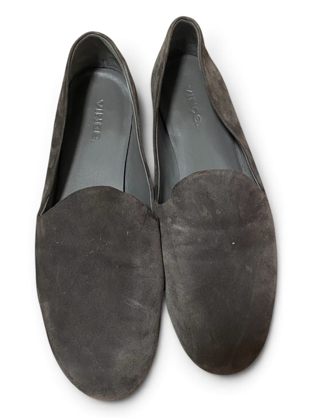 Vince Milo dark grey Suede Slip-On Loafers